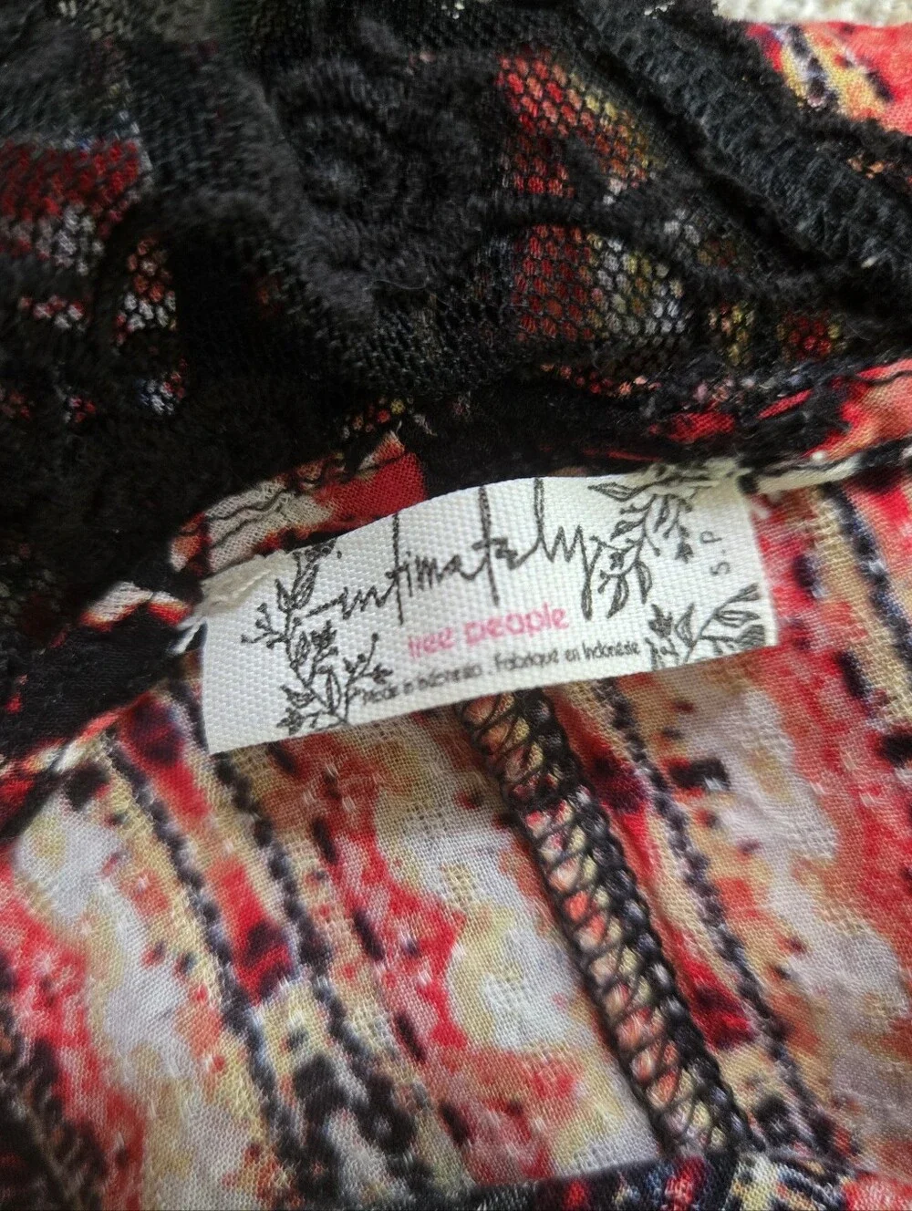Free People Intimately Love Bird Printed Slip Dress